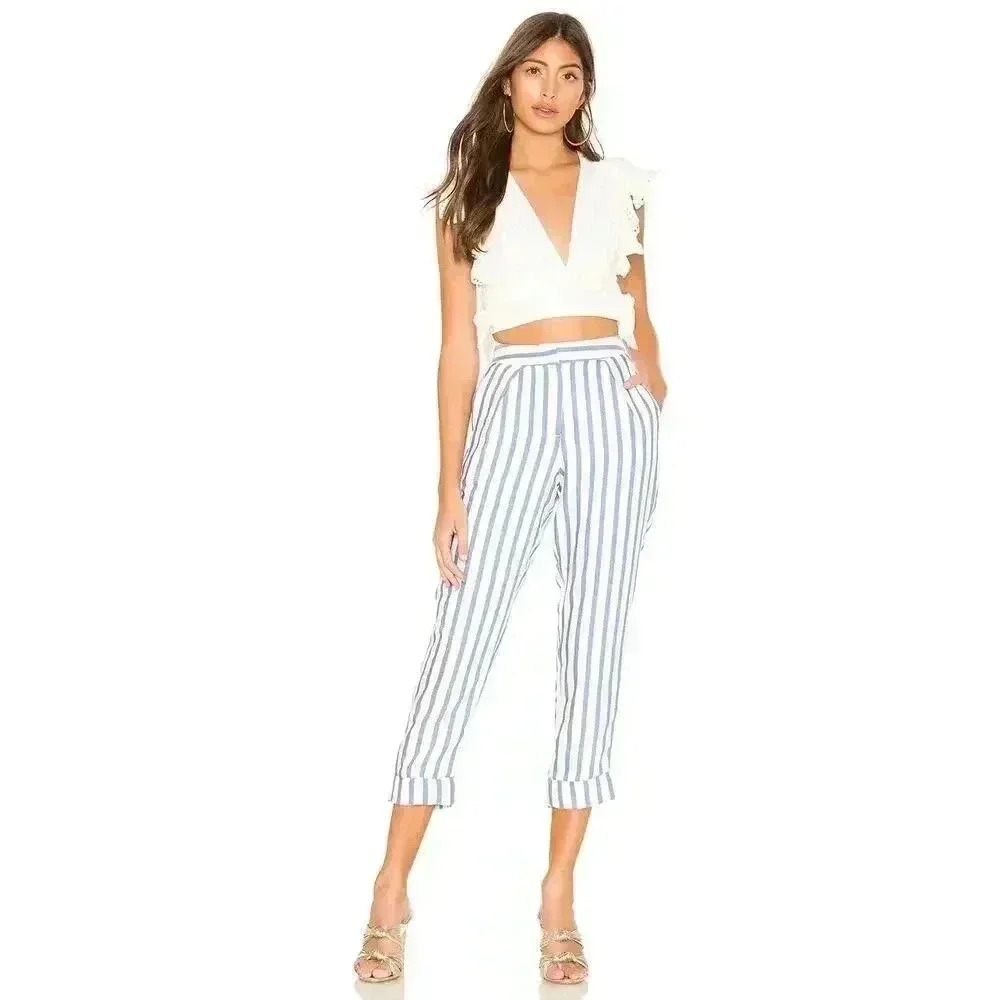 Tularosa Aimee Pant Blue & White Stripe Size XL‎